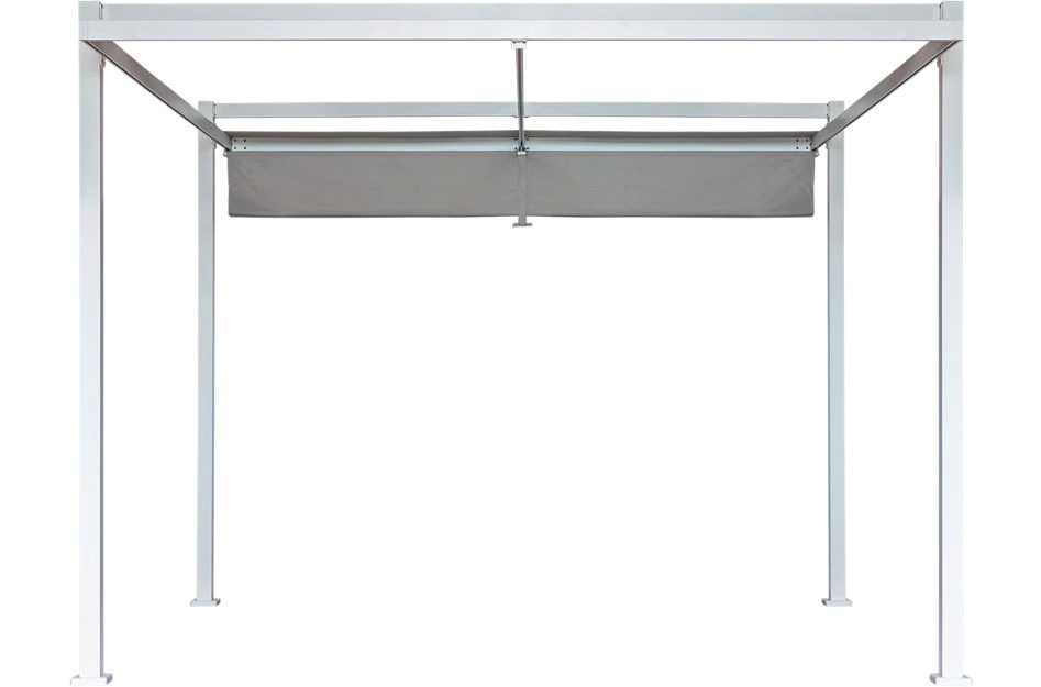 Tonnelle autoportant NATERIAL Equinox acier / aluminium blanc, 11.46 m² ...