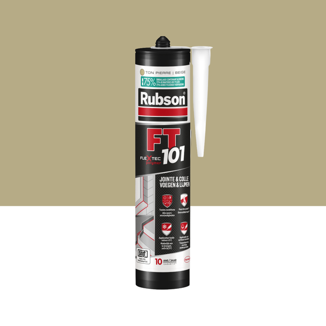 Mastic d'étanchéité Ft101 colle et jointe RUBSON beige 280ml