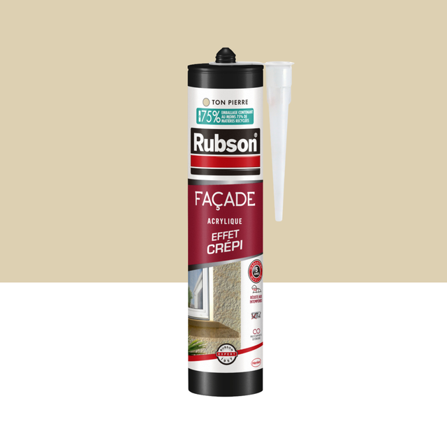 Mastic d'étanchéité Façade effet crépi RUBSON beige 280ml