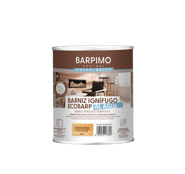BARNIZ IGNIFUGO ECOBARP AL AGUA 750ML