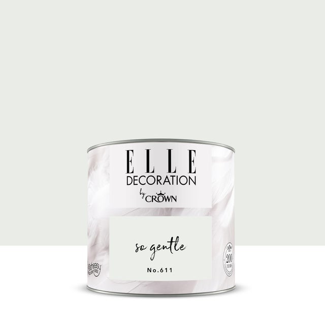 Pittura per interni super lavabile, ELLE DECORATION by Crown bianco so gentle 611 opaco, 0.125 L