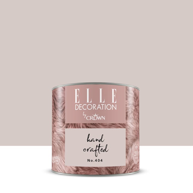 Pittura per interni super lavabile, ELLE DECORATION by Crown rosa hand crafted 404 opaco, 0.125 L