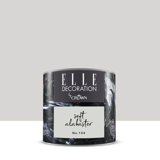 Pittura per interni super lavabile, ELLE DECORATION by Crown beige soft alabaster 104 opaco, 0.125 L