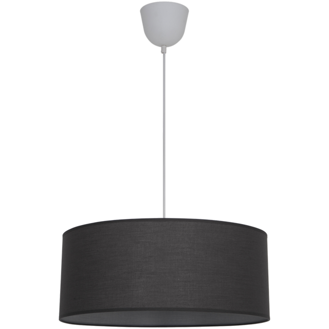 Lampadario Moderno Sitia grigio paralume grigio 3x E27 Ø48cm INSPIRE