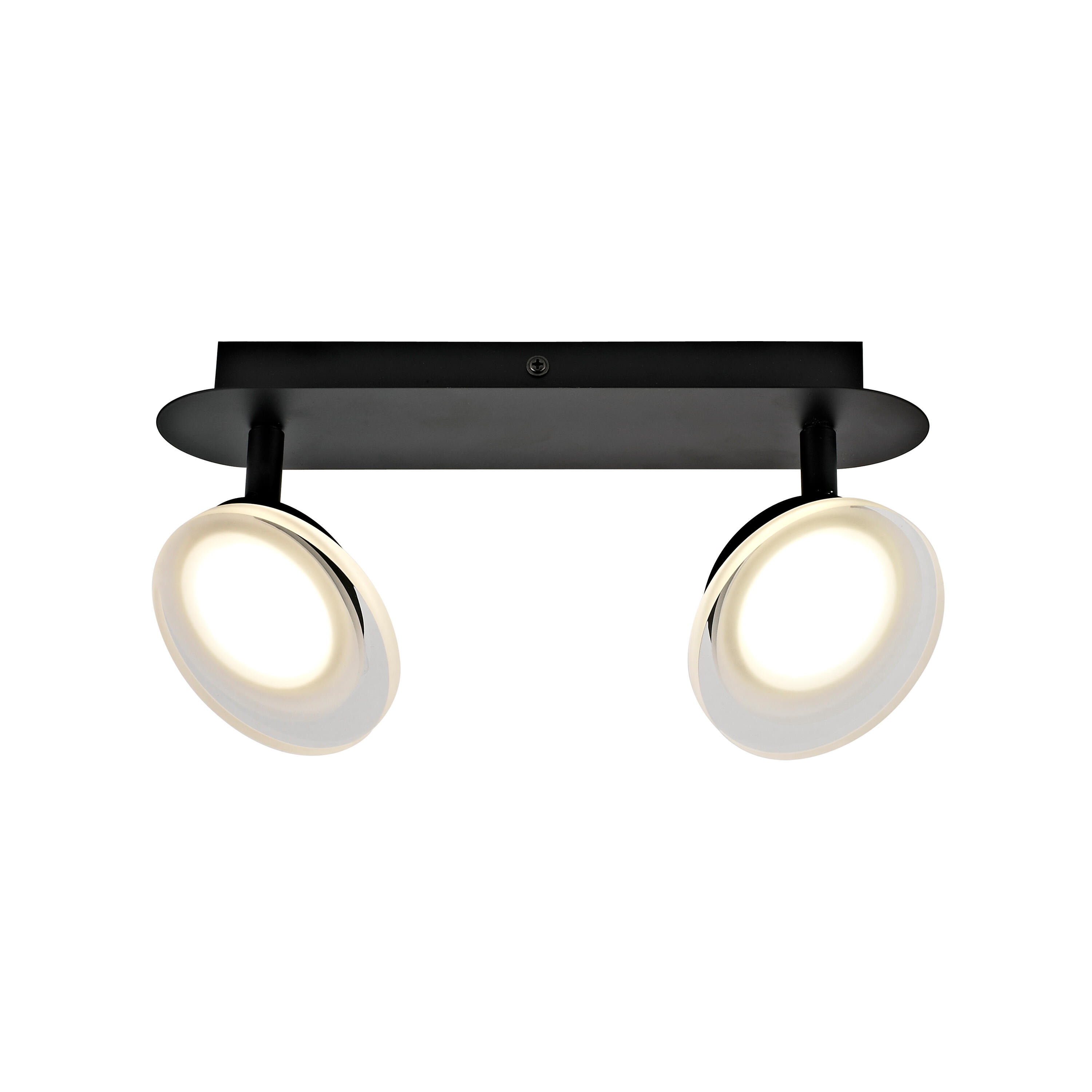 Foco decorativo com lâmpada Inspire LED 1320lm 2 luzes pintado preto - 2