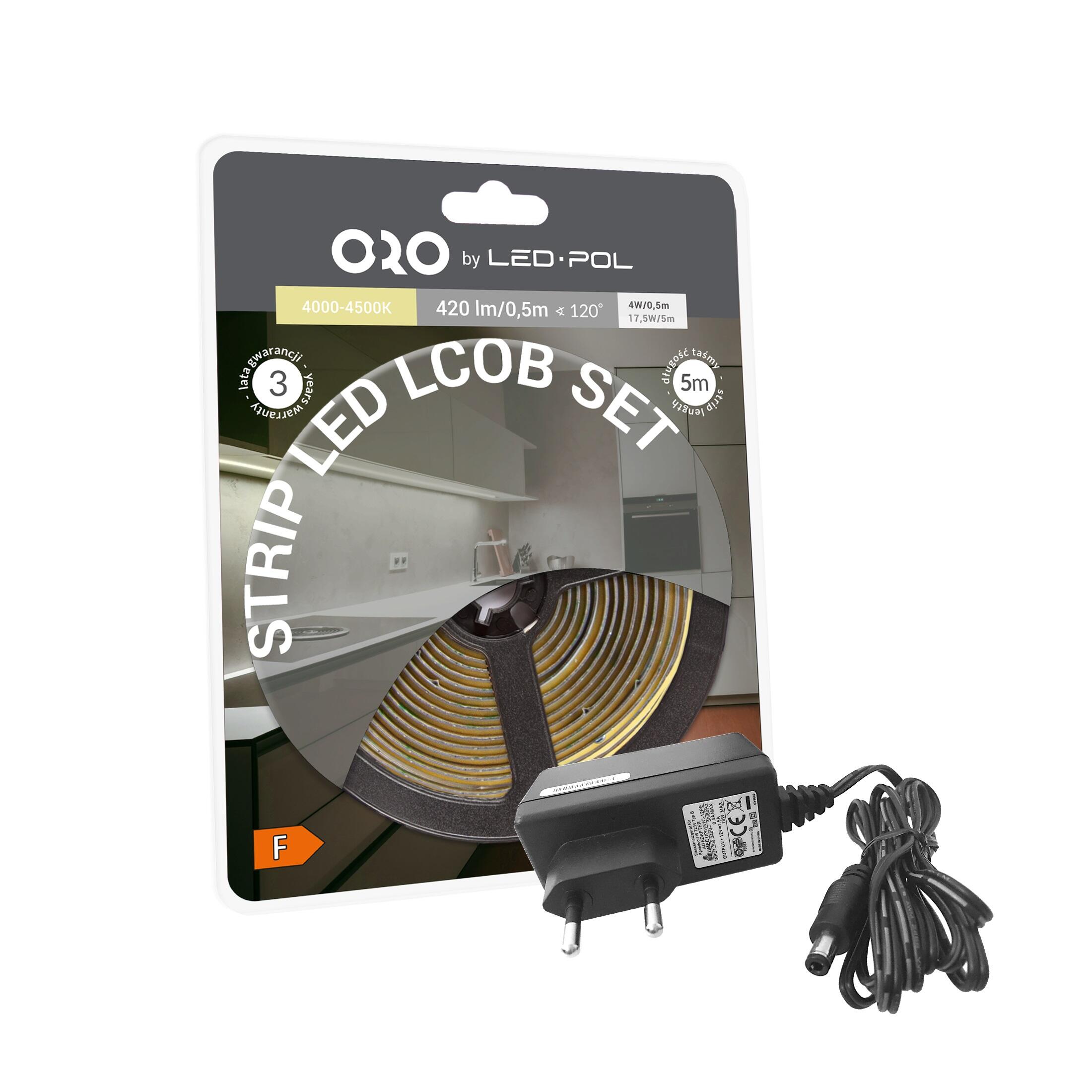 Taśma LED Zestaw ORO STRIP 320L LCOB NWD DW SET - 3