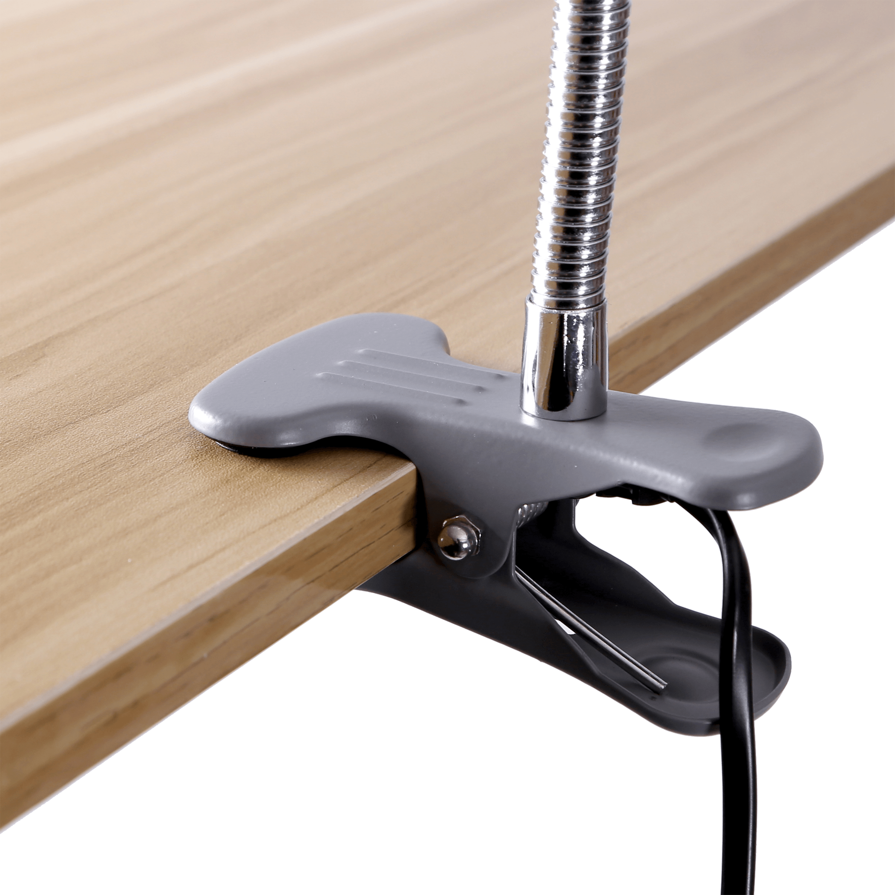 Lampe de bureau à pince Salta, acier, gris, H.20 cm INSPIRE, GU10 - 5