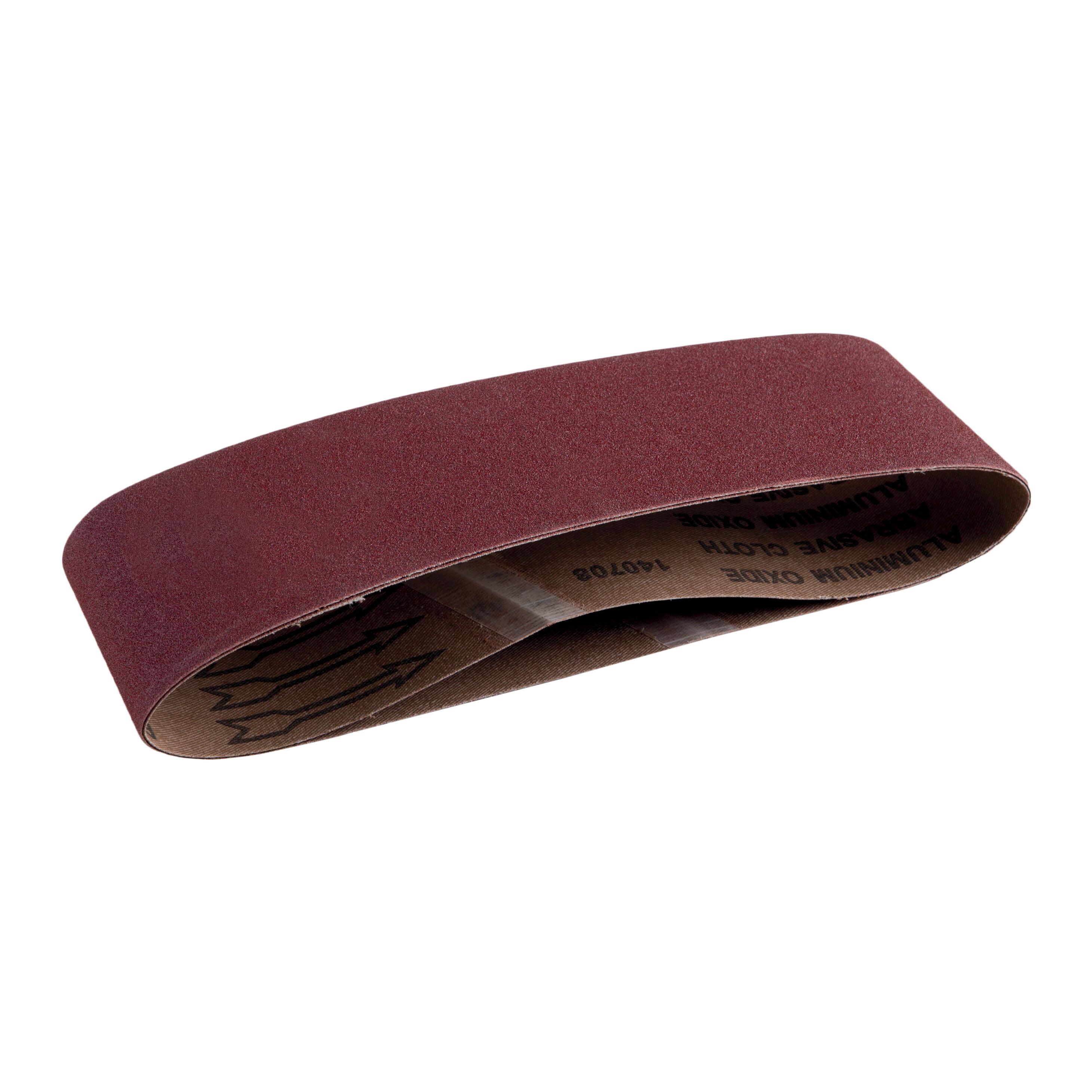 Lot de 2 papiers abrasifs bande, DEXTER, l.13 x L.454 mm grain 80 - 2
