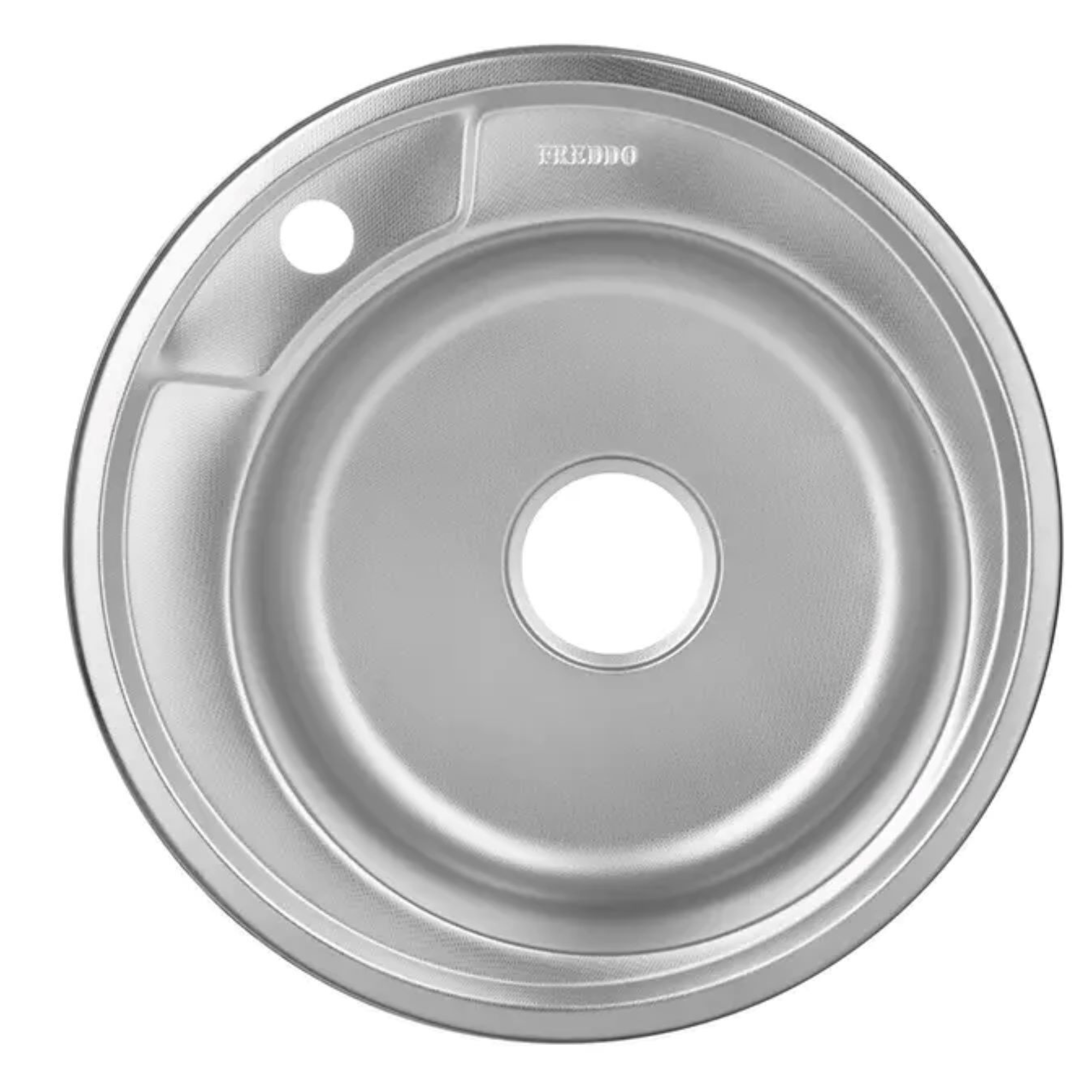 Chiuveta bucatarie din inox, D 49 cm, adancime cuva 16 cm, anticalcar