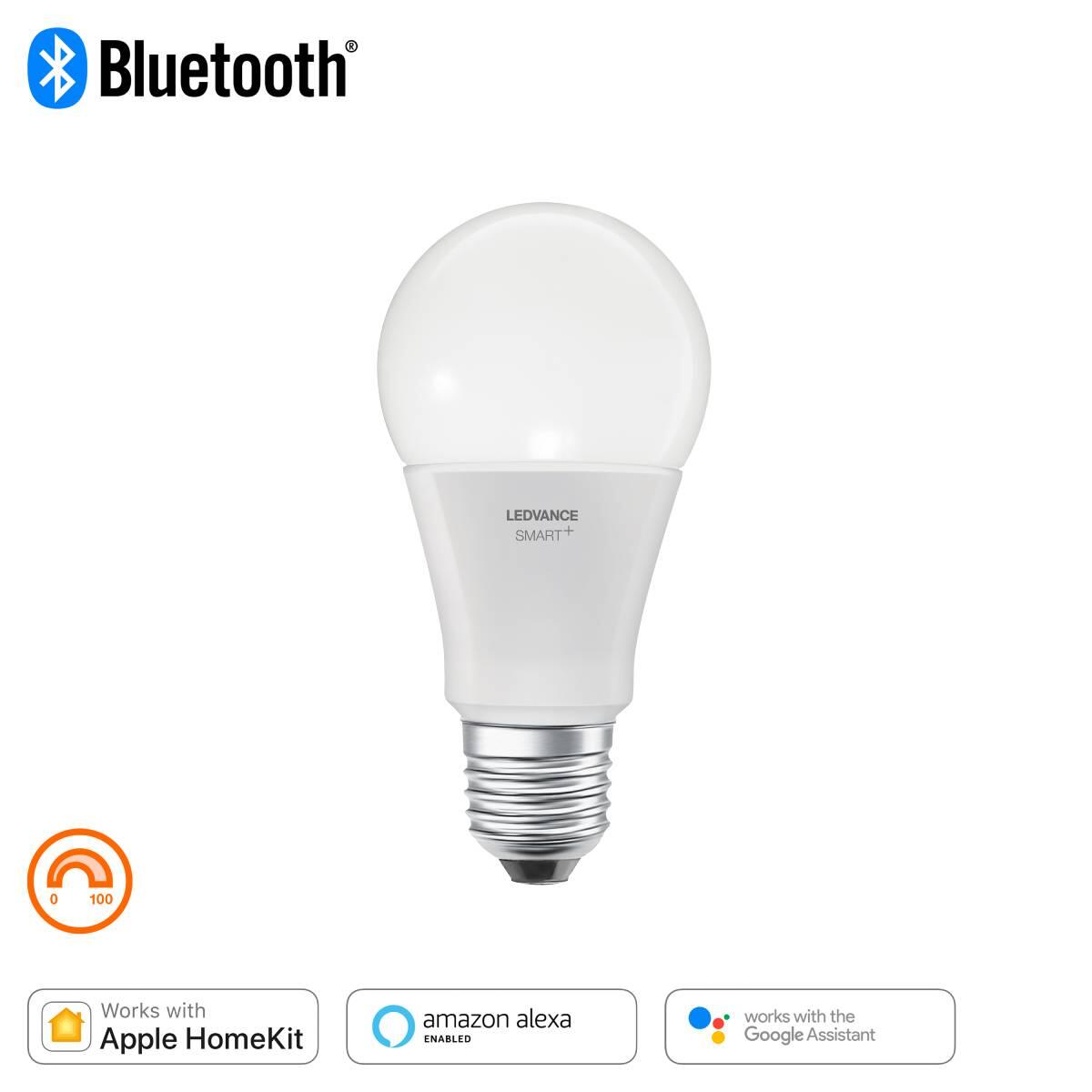 Lampadina smart SMT208506BT, LED, E27 goccia, smerigliato, luce calda, 9W= 800 LM (equiv 60 W), 240° dimmerabile, LEDVANCE - 2