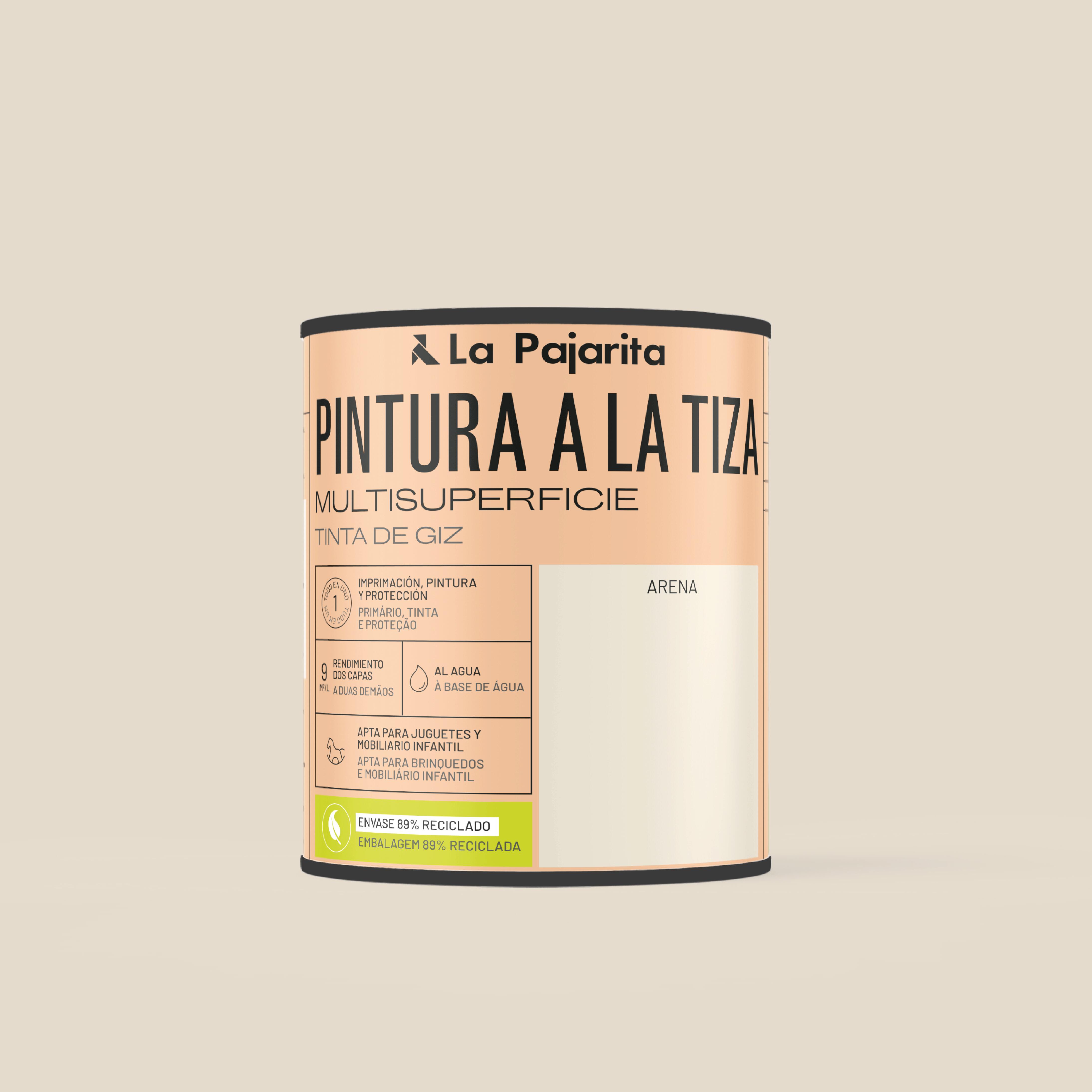 Pintura a la tiza LA PAJARITA multisuperficies en color arena mate para ...