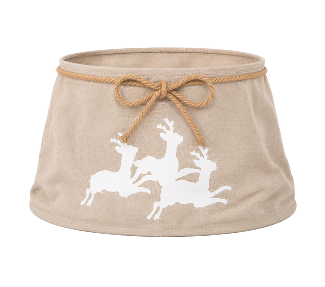 Base para árbol de Navidad beige 56x25 cm