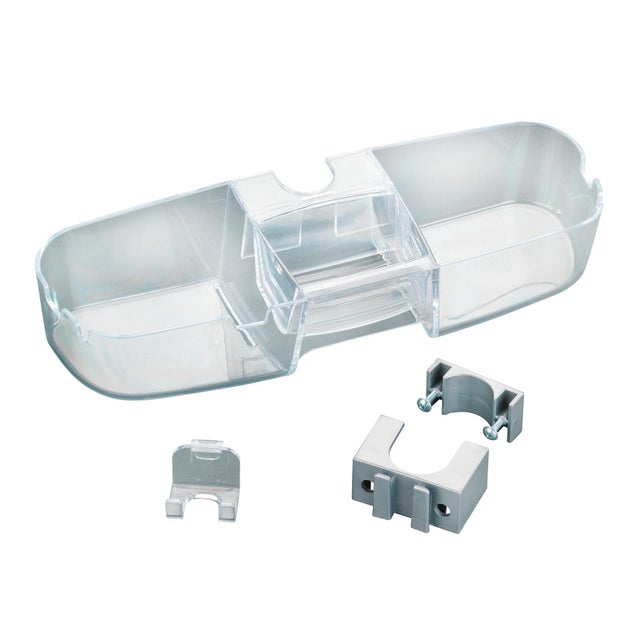 Organizer per doccia per asta doccia Premium trasparente