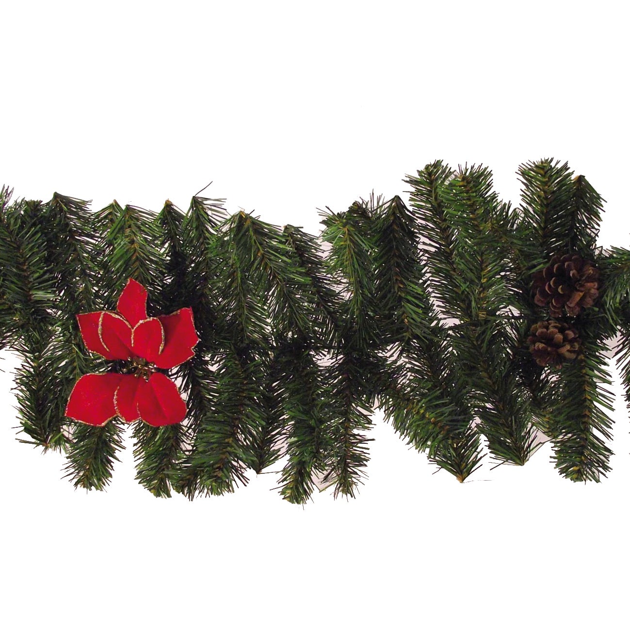 Ghirlanda decorativa natalizia natalizia verde L 220 cm - 3