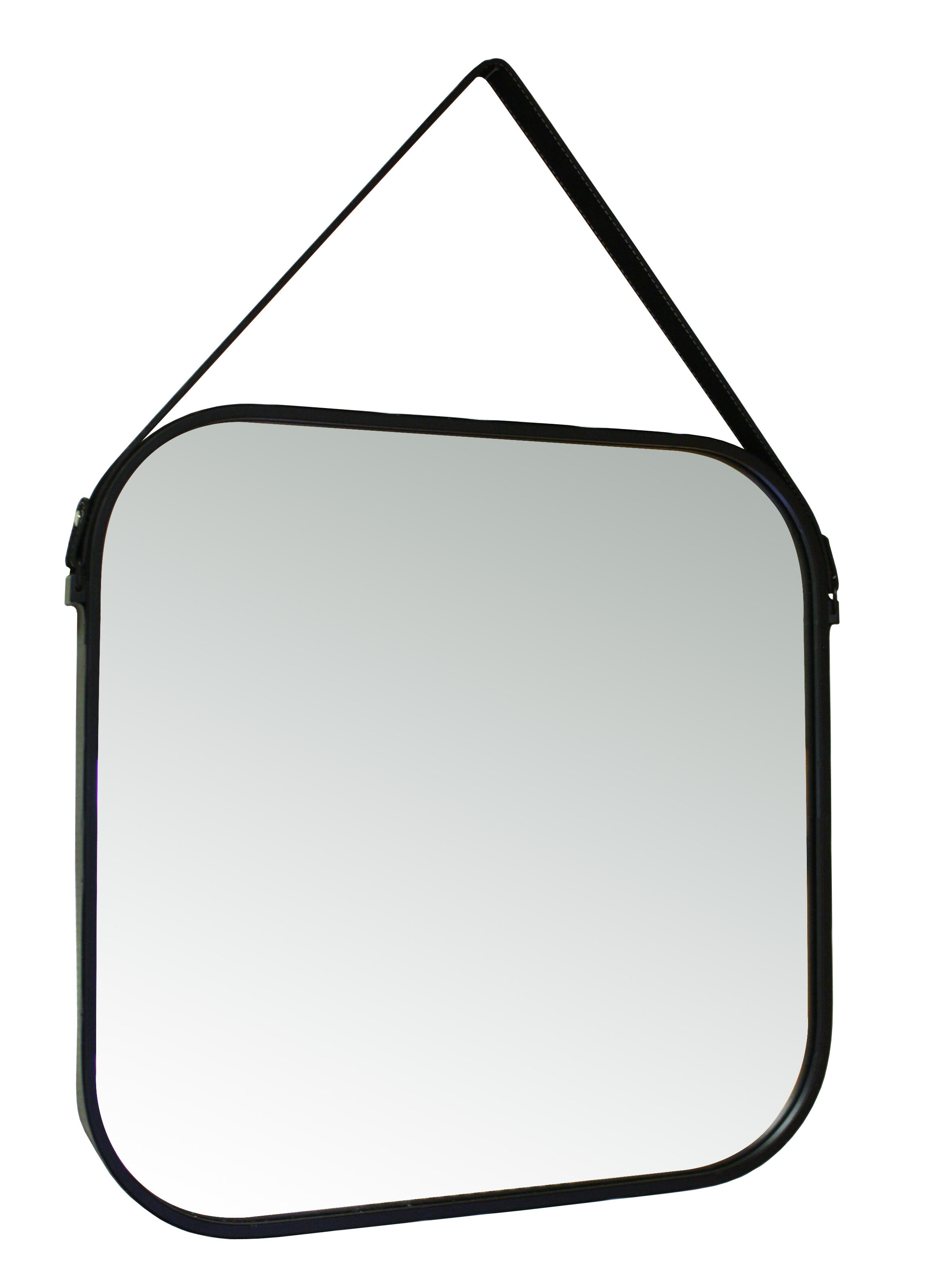 Miroir carré métal noir Barbier, l.60.5 x H.60.5 cm - 2