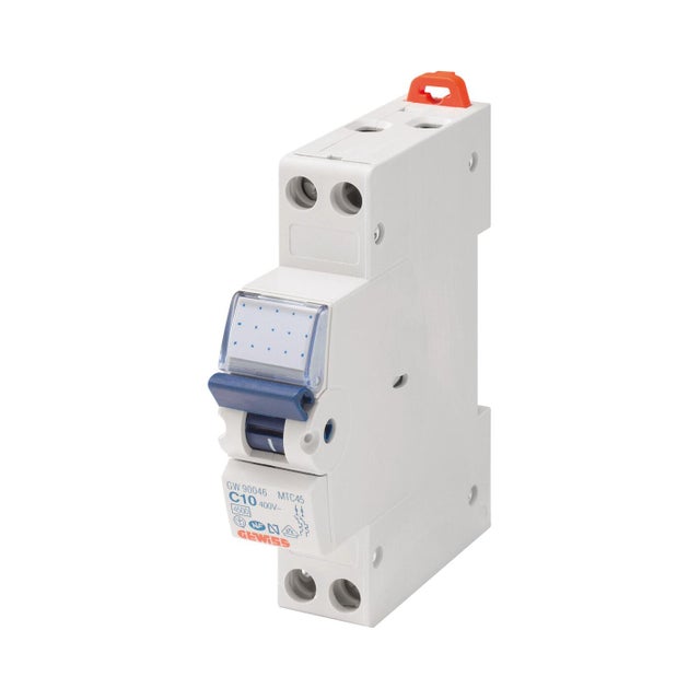 Interruttore magnetotermico GEWISS 1P+N 10A  1M 230V GW90026