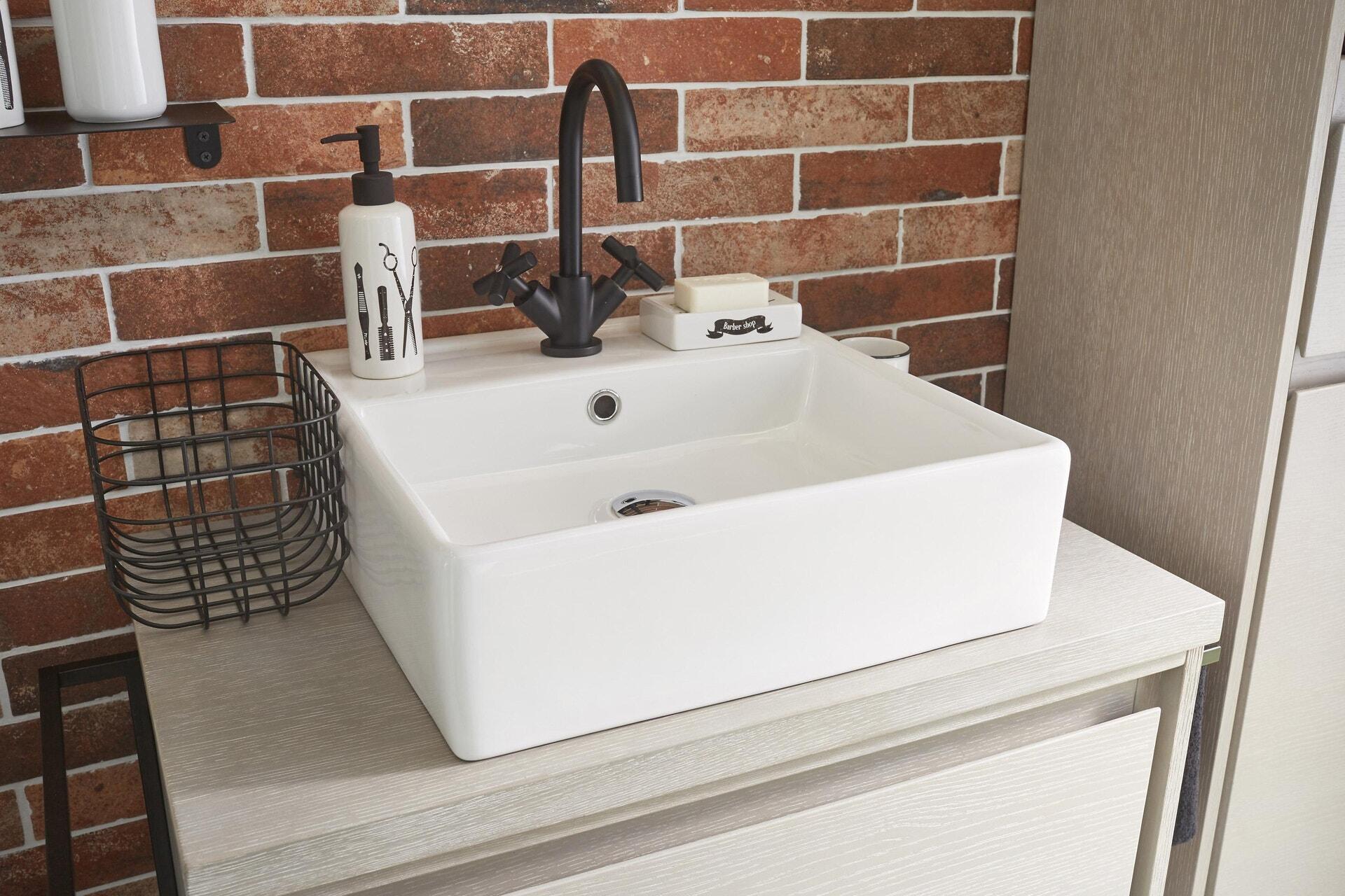 Torneira para lavatório cano alto bicomando preto mate Sensea Nosu - 9