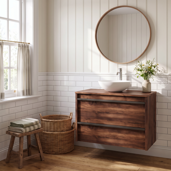 MUEBLE DE BAÑO EMOTION 80CM ROBLE OSCURO