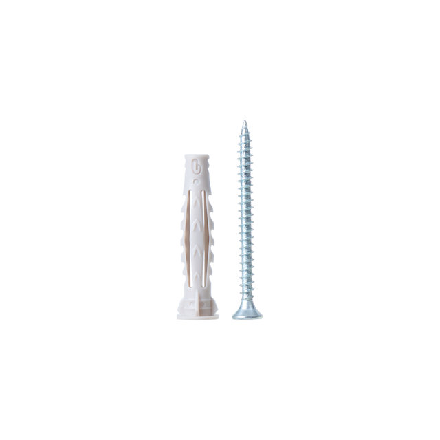 30 buchas nylon STANDERS MULTIMATATERIAL 6X40MM COM PARAFUSO