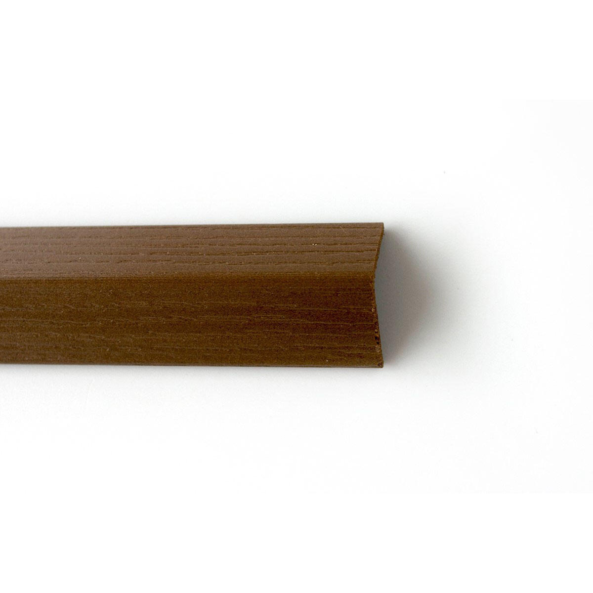 10 Pezzi Paraspigolo In Polistirene 30x30 Mm - Lunghezza 290 Cm, Colore Noce Scuro, Liscio, Per Pittura