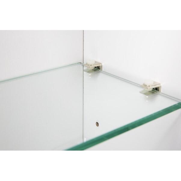 Armoire de toilette l.38 cm H.58 cm P.17 cm, blanc, SENSEA Essential - 4