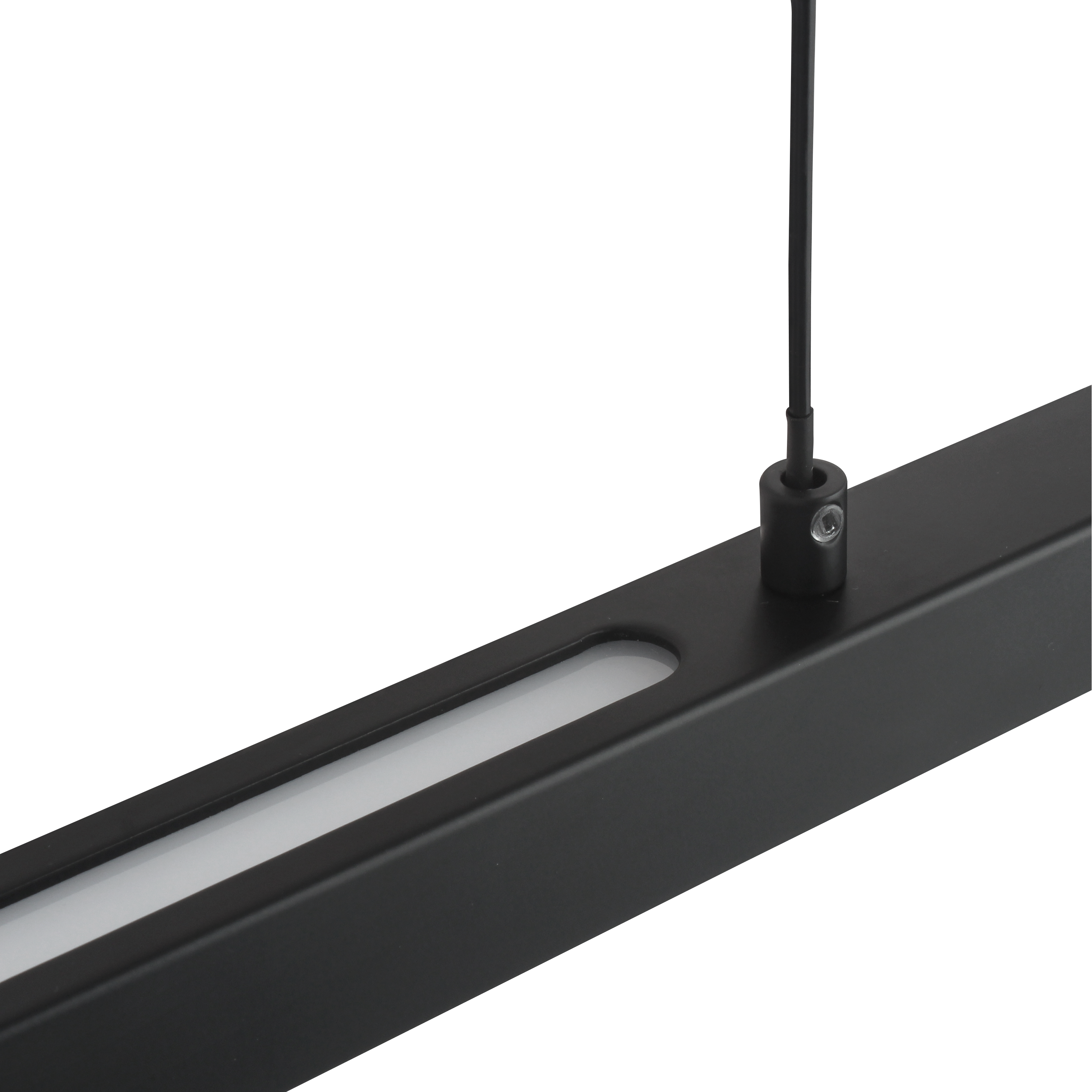 Lampa wisząca Flut czarna LED Inspire - 14