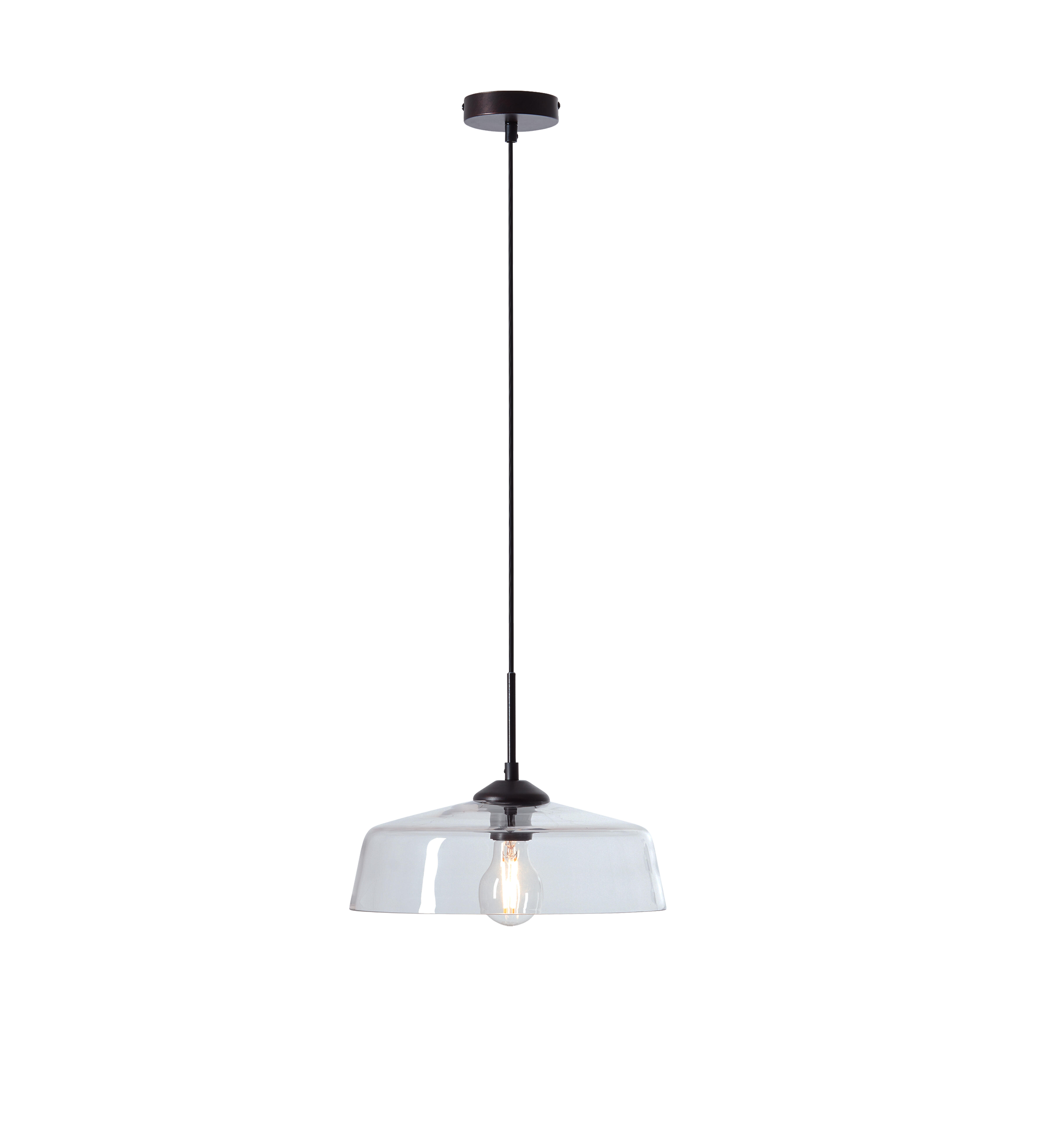 Suspension Manilla verre, transparent, Diam.33 cm INSPIRE, E27 - 6