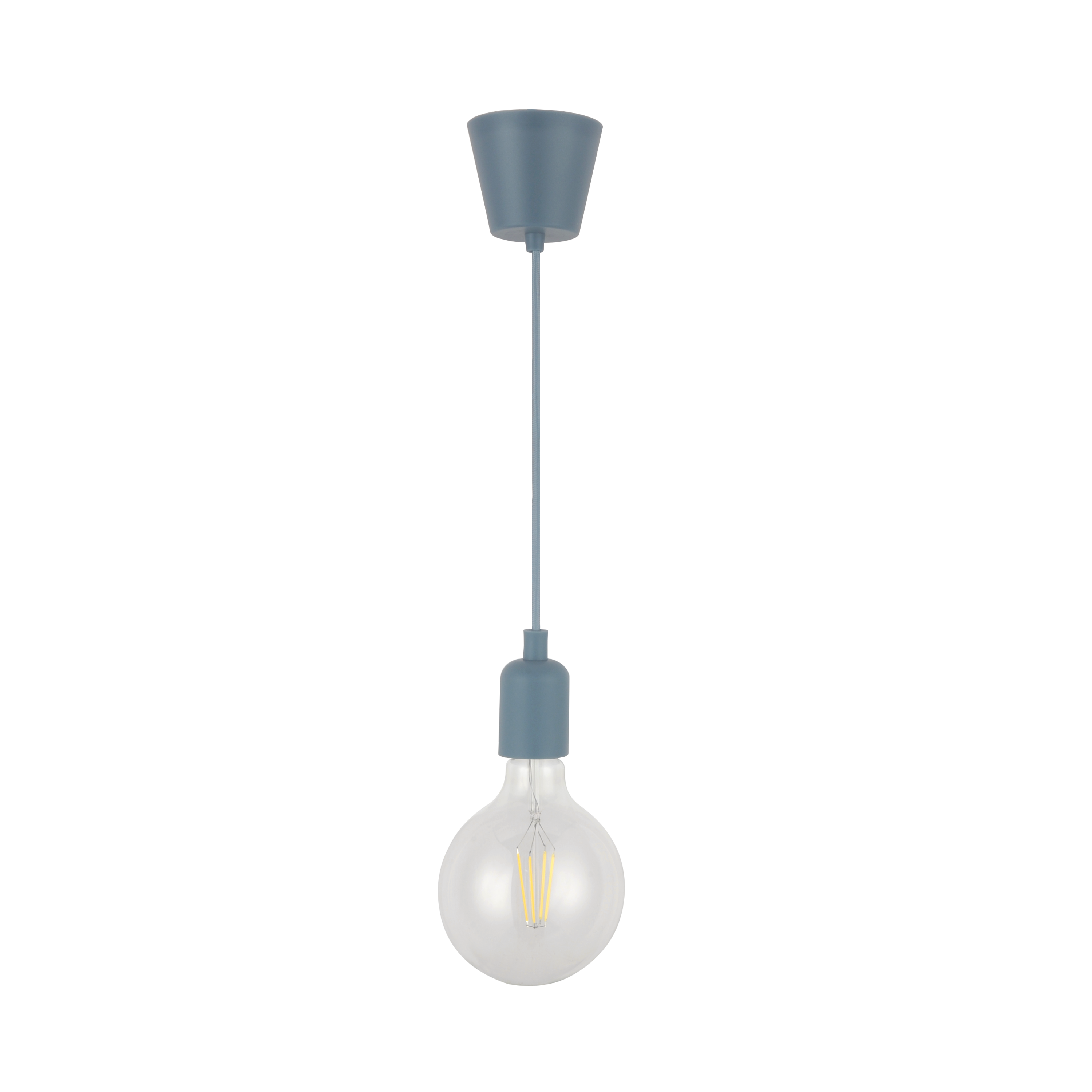 Suspension composable Coloma E27 INSPIRE, silicone bleu - 5