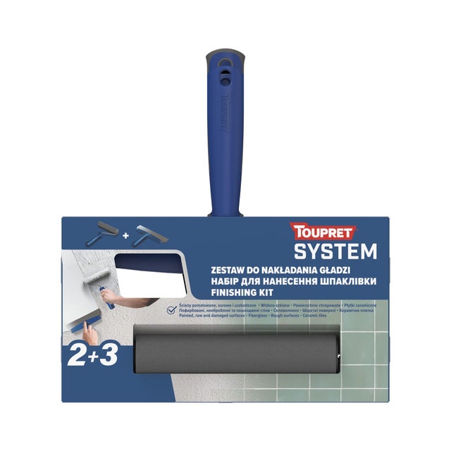 Zestaw narzędzi do gładzi Toupret wałek 18cm + paca 29cm