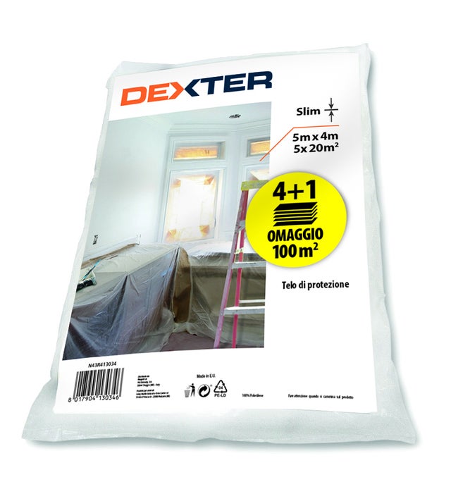 Telo di copertura DEXTER 4 x 5 m trasparente