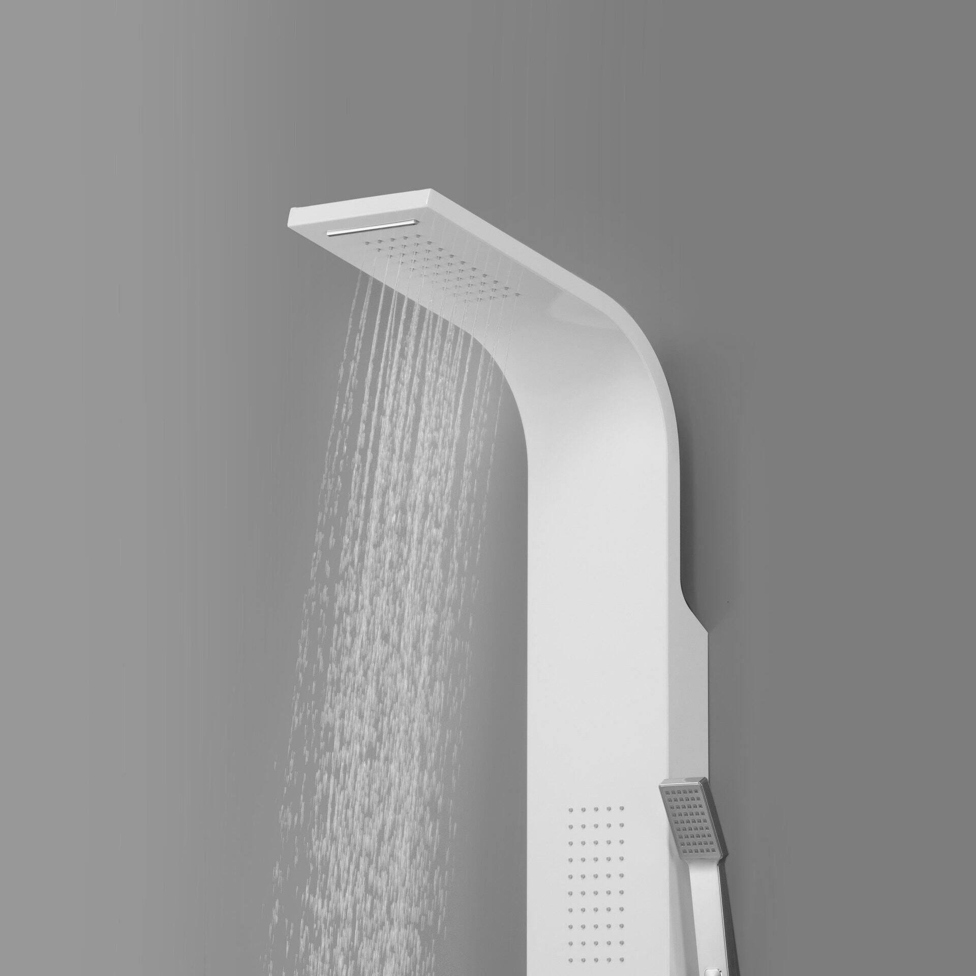 Colonne de douche hydromassante thermostatique nf blanc Sensea cali 3 SENSEA - 4