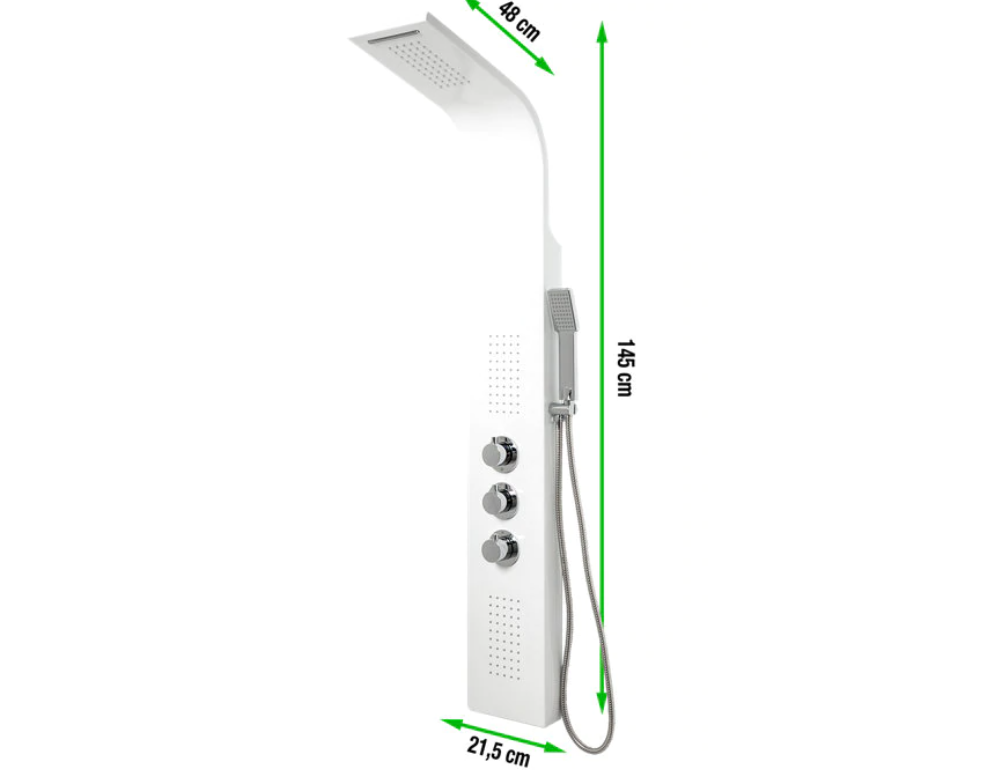 Colonne de douche hydromassante thermostatique nf blanc Sensea cali 3 SENSEA - 11