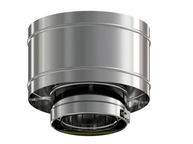SOMBRERETE INOXIDABLE PARED DOBLE 100MM
