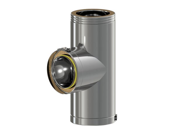 TE PARED DOBLE 125MM INOx 304