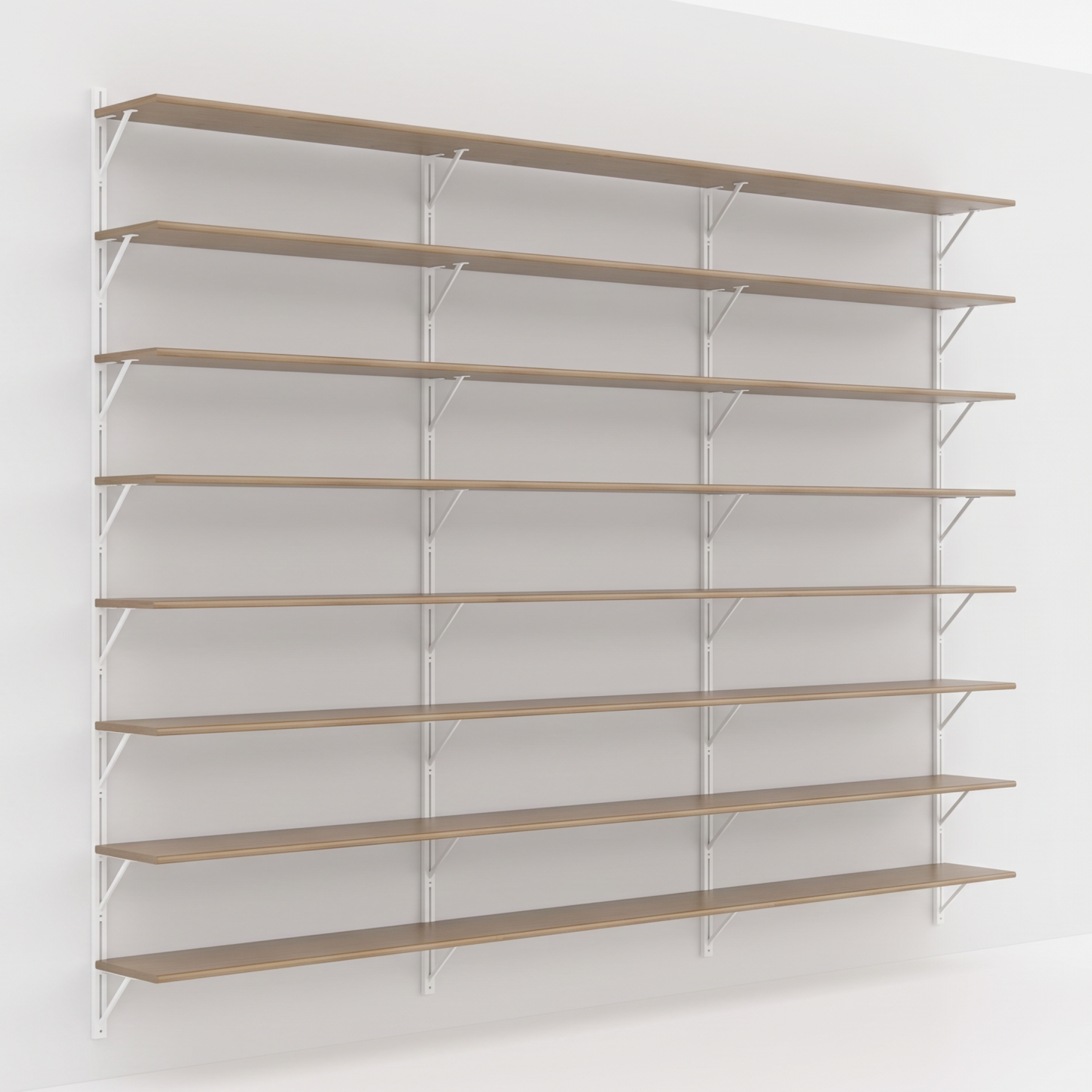2 profilés crémaillère blanc mat Emma 70 cm FORMAT | Leroy Merlin