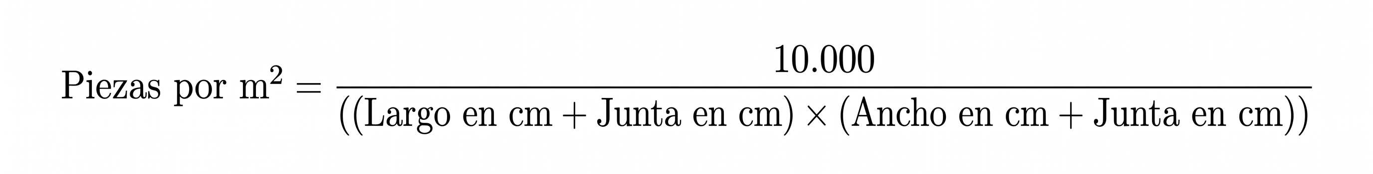 Calculo adoquines