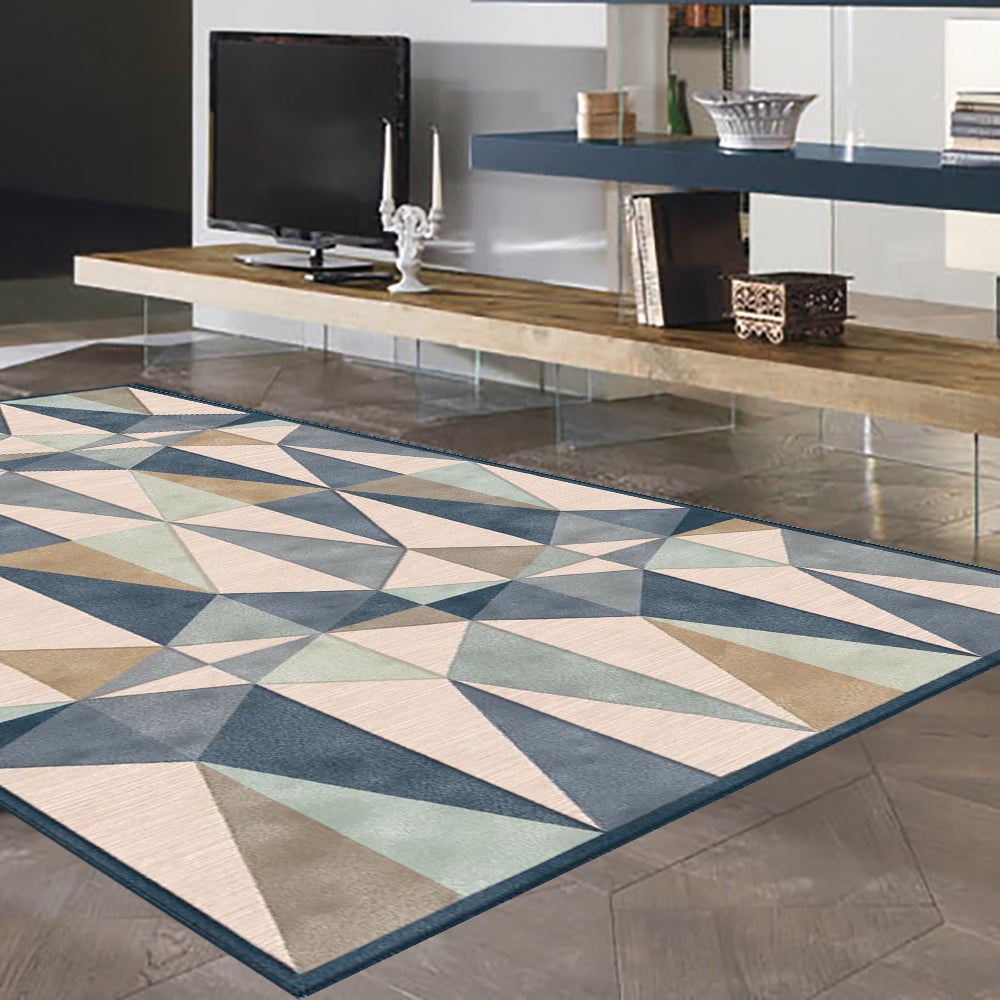 Tappeto Farashe 691 geometrico in viscosa multicolor, L 230 x L 160 cm - 2
