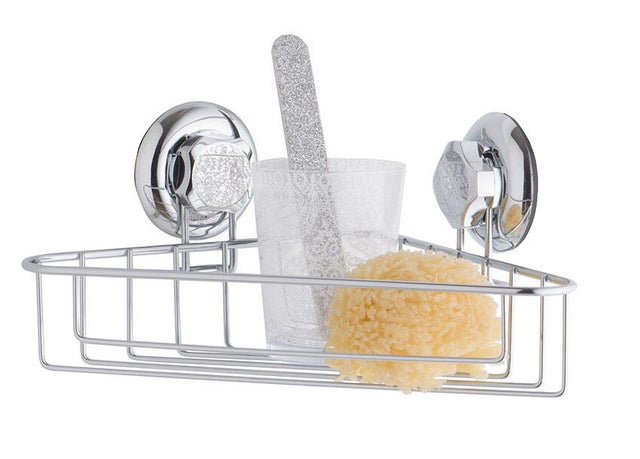 Organizer per doccia per parete Bestlock ad angolo cromo