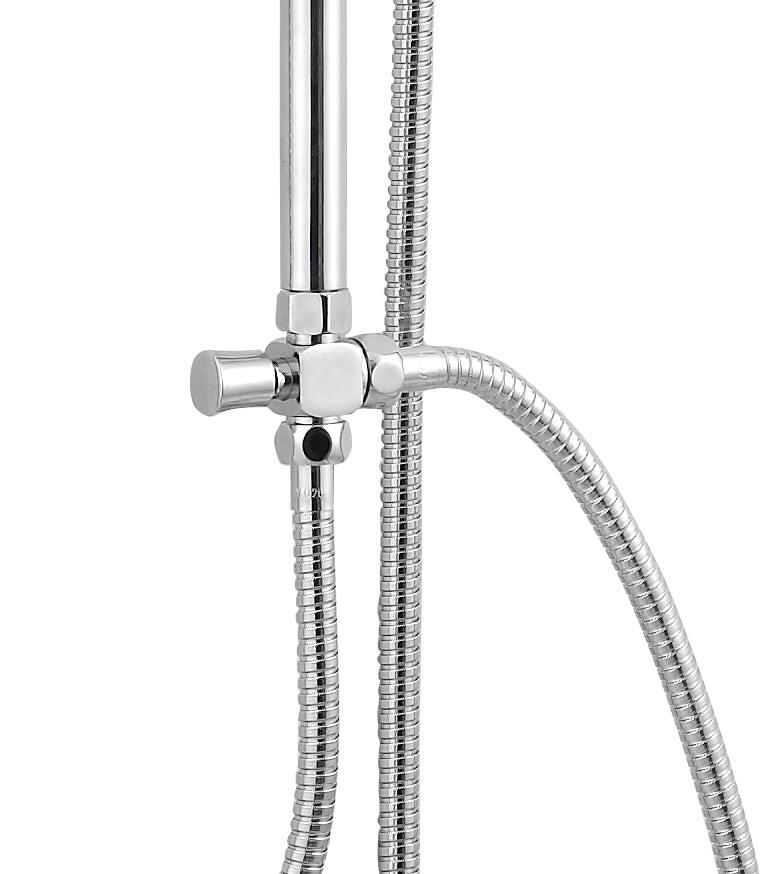 Colonne de douche sans robinetterie 1 jet(s) chrome Nerea - 8