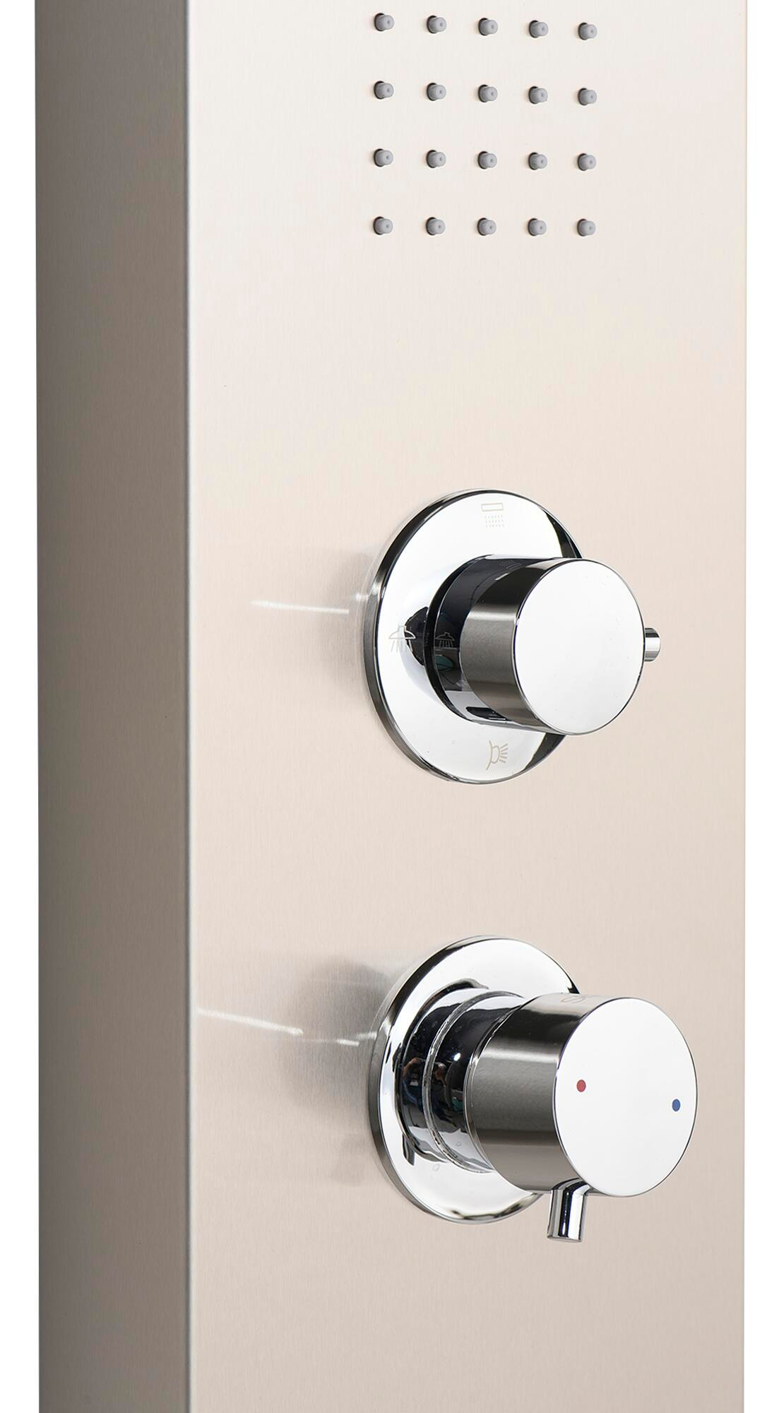 Coluna de hidromassagem MONOCOMANDO SENSEA ICONE CROMADO - 4