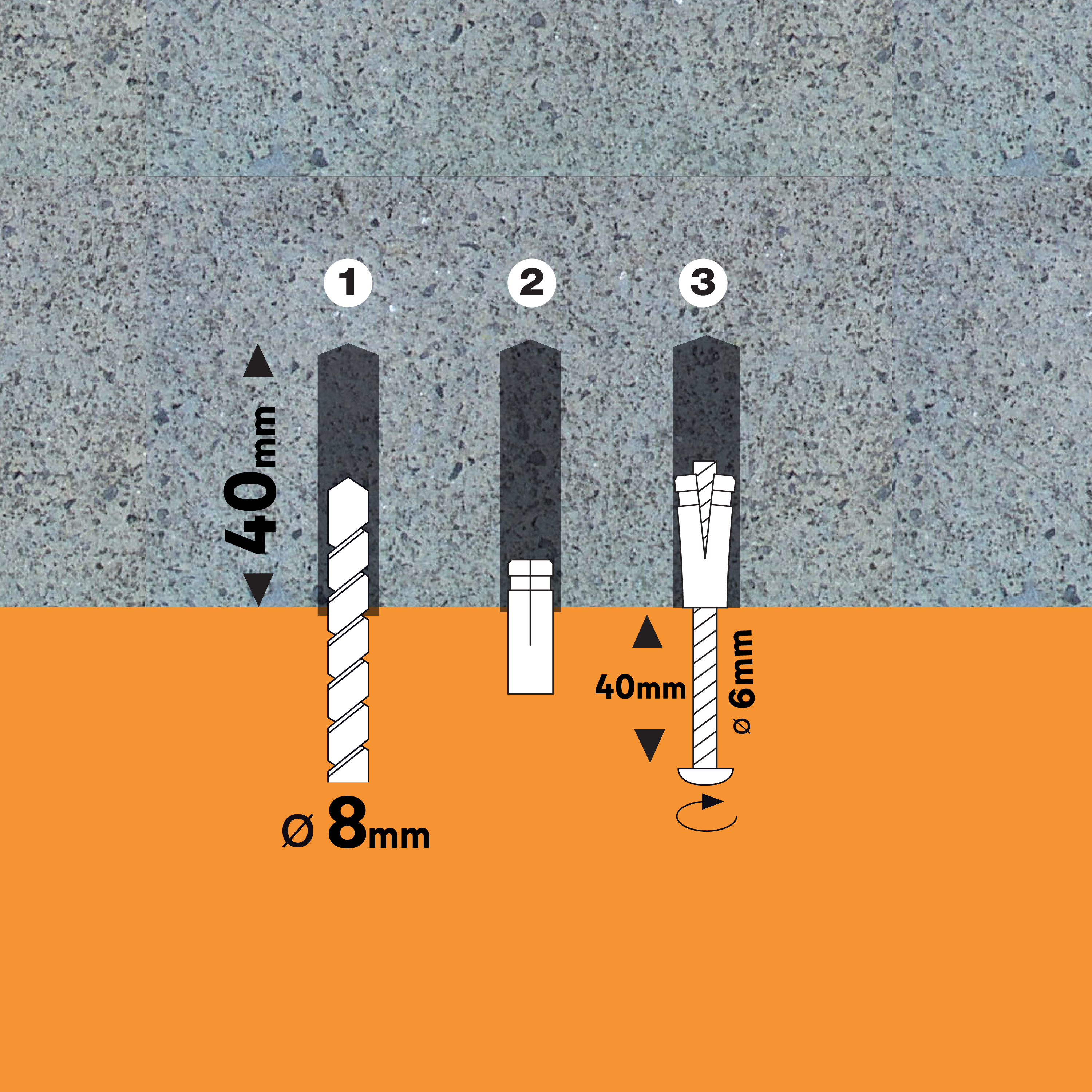 30 buchas de metal STANDERS EXPANSÍVEL 6X25MM - 4
