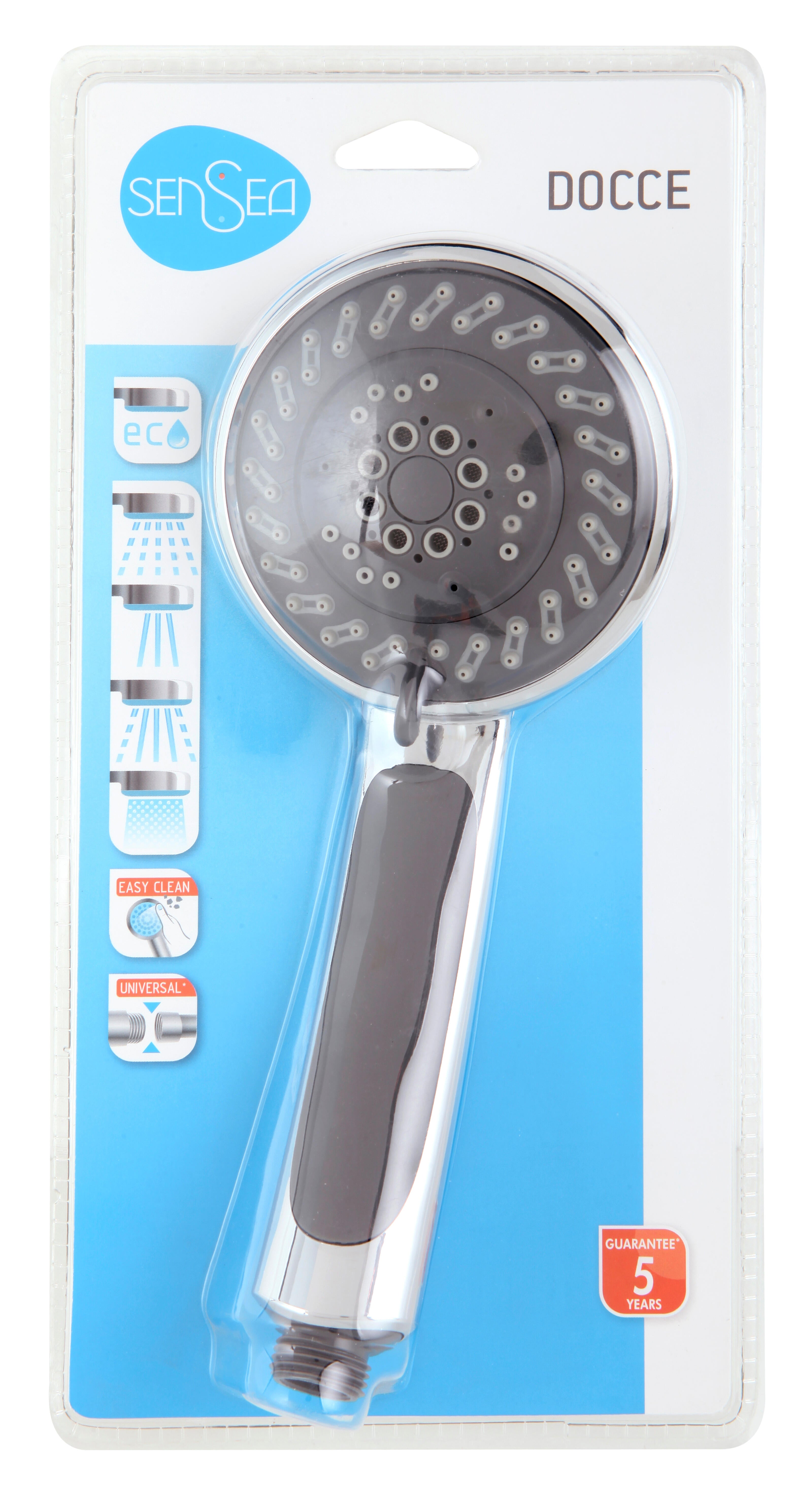 Alcachofa de ducha SENSEA Docce cromo con 4 funciones - 9