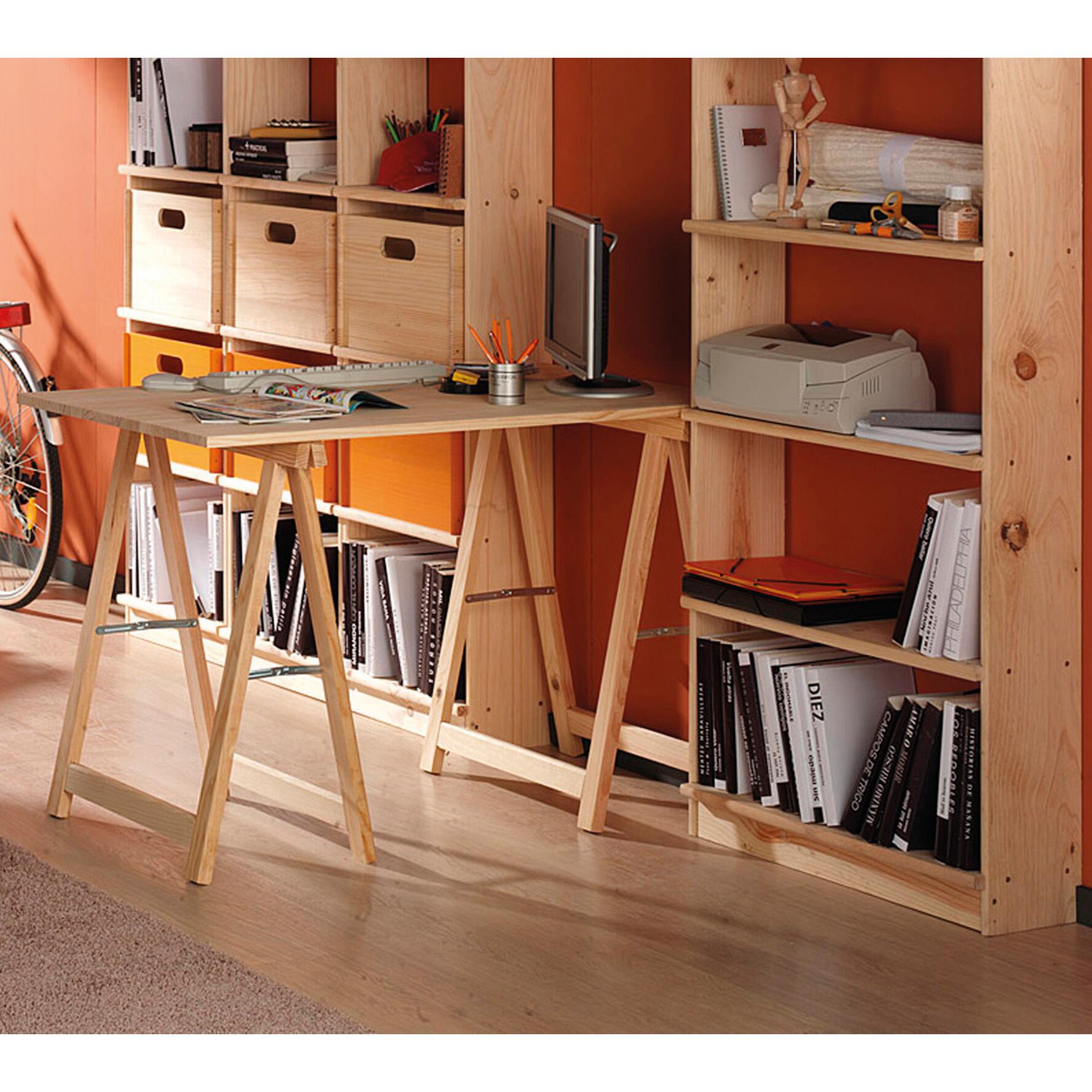 Cavalletto pino Standard L 73.5 x P 73.5 x H 74 cm legno naturale - 7
