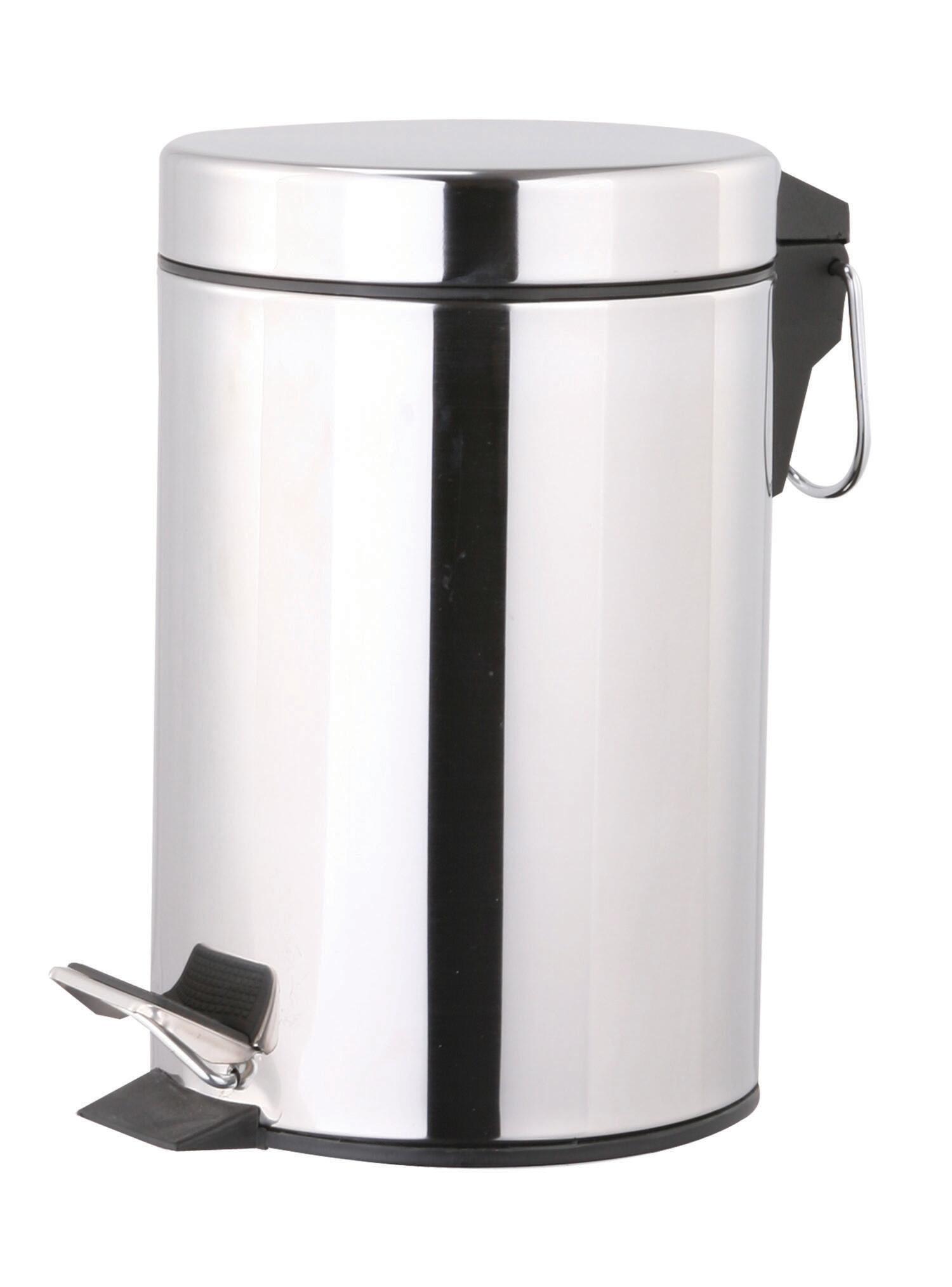 Cestino da bagno a pedale urban SENSEA silver 5 L in acciaio - 6