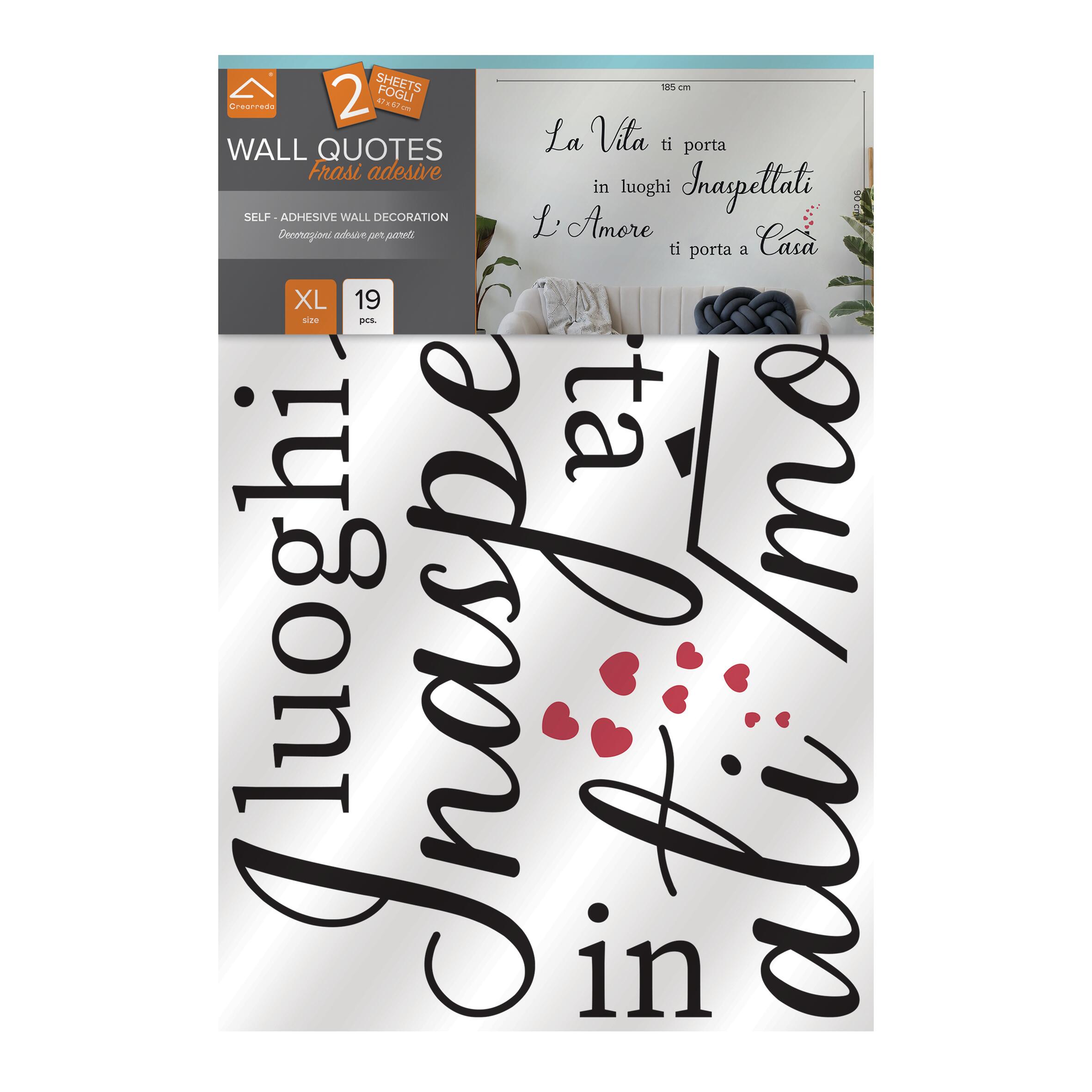 Sticker la vita 47x67 cm nero e rosso, confezione da 2 fogli - 4