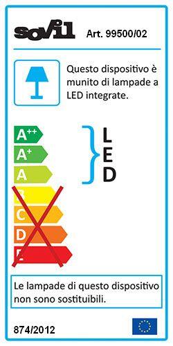 Applique LED moderna da esterno Screen doppia luce bianco IP65, luce bianco naturale 1070 lumen, SOVIL - 6