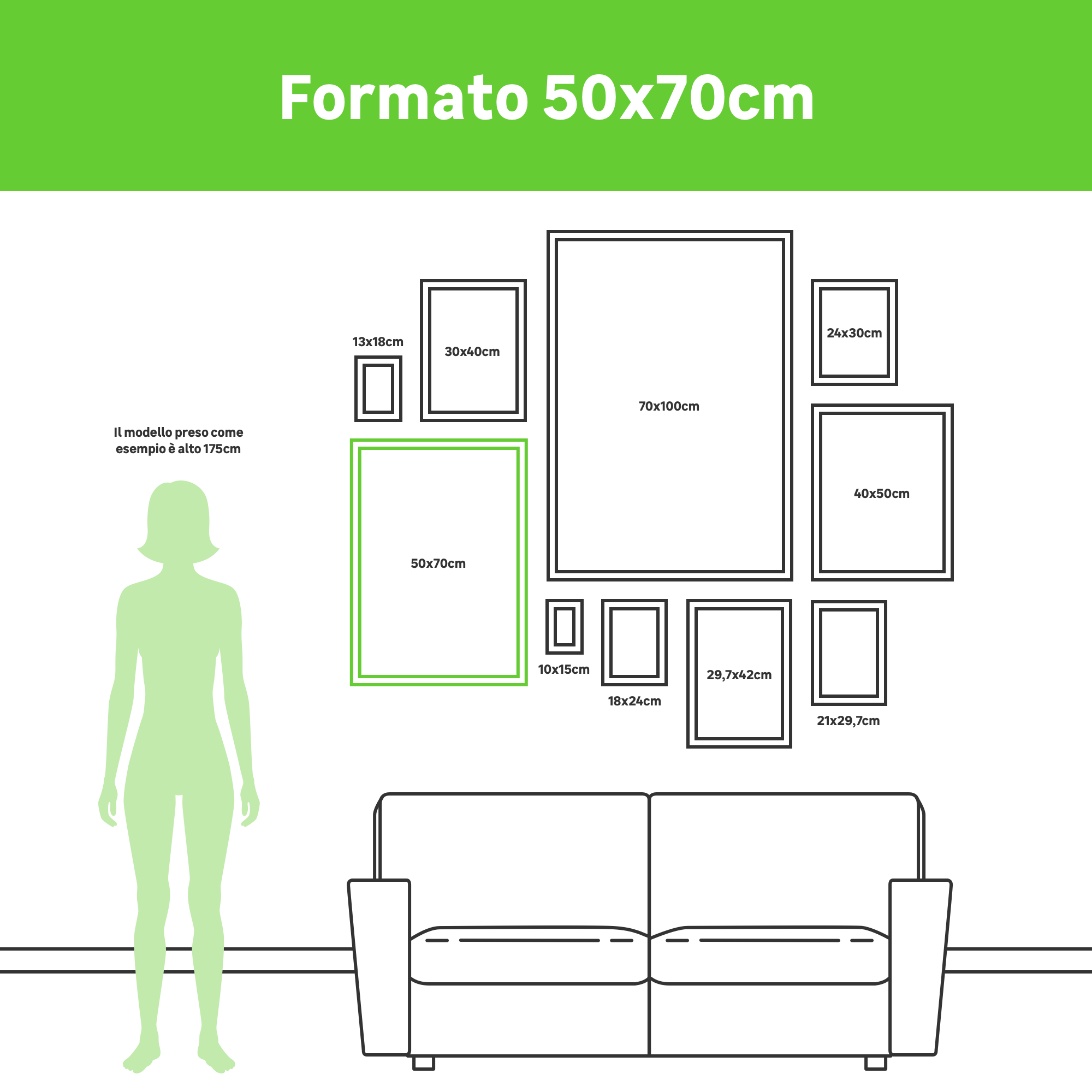 Moldura Lila 50 x 70 cm pvc branco Inspire - 7