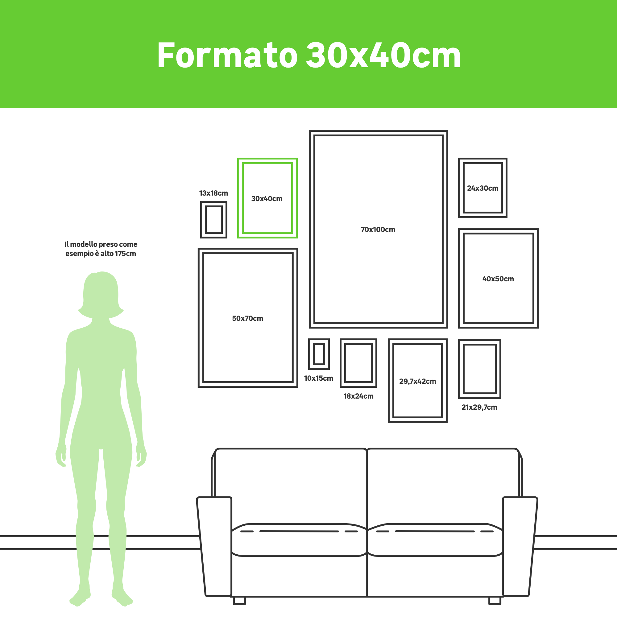 Moldura Lila 30x40cm branco Inspire - 9