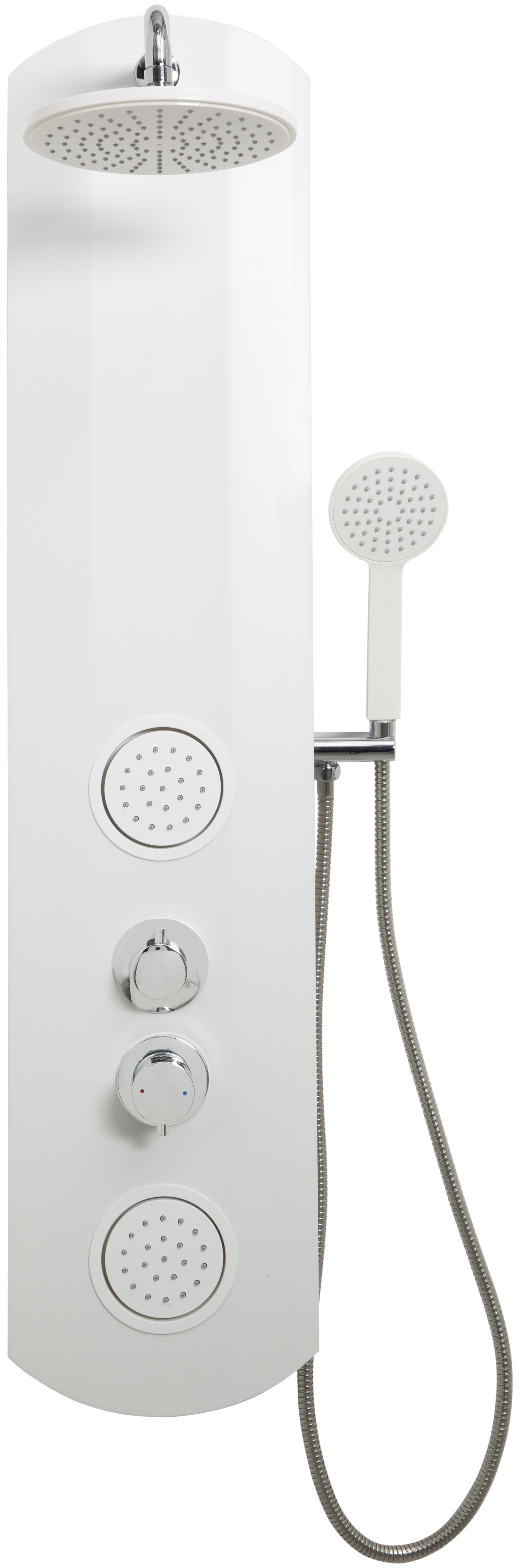 Columna de ducha hidromasaje monomando SENSEA Moa 3 blanco - 8