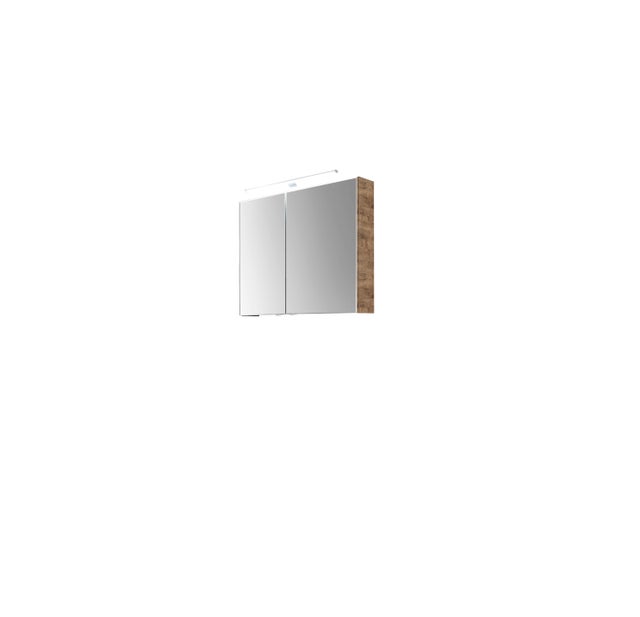 Pensile con luce PELIPAL marrone L 80 x H 70.3 x P 17 cm